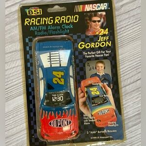 Nascar Racing Radio Alarm Clock - Blue and Red